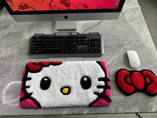 Hello Kitty Keyboard & Mouse Rug