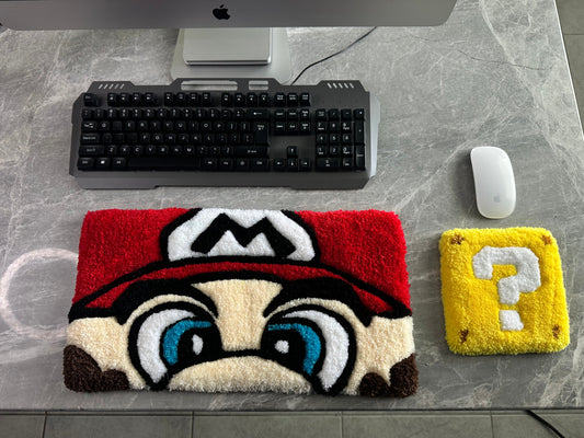 Super Mario Keyboard & Mouse Rug