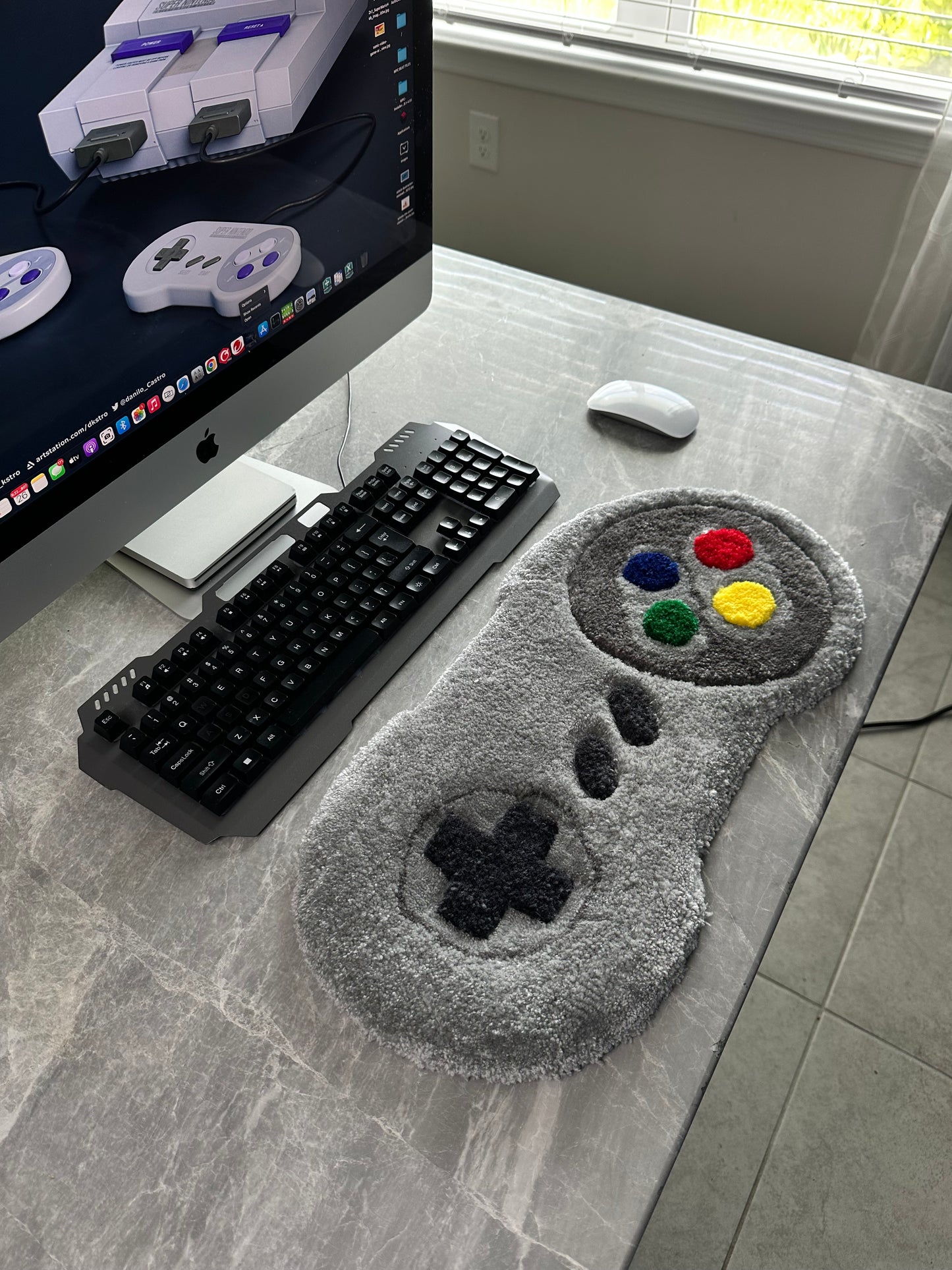 Retro Game Controller Rug
