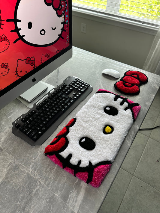 Hello Kitty Keyboard & Mouse Rug