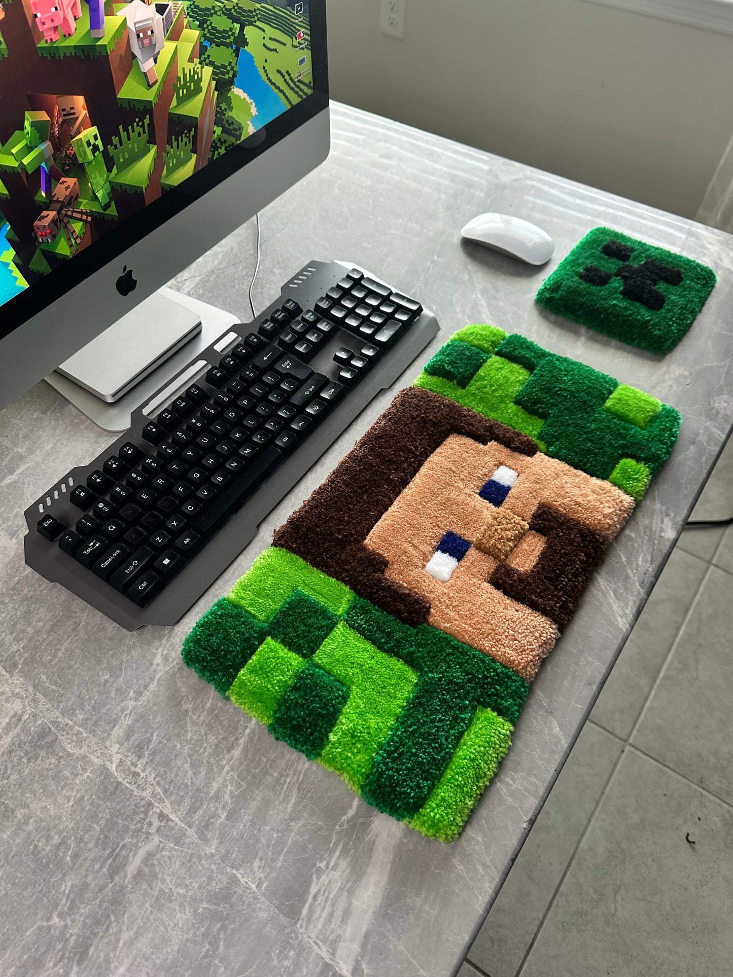 MineCraft Keyboard & Mouse Rug
