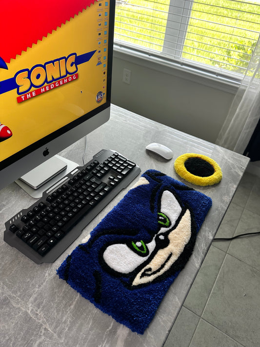 Sonic Keyboard & Mouse Rug
