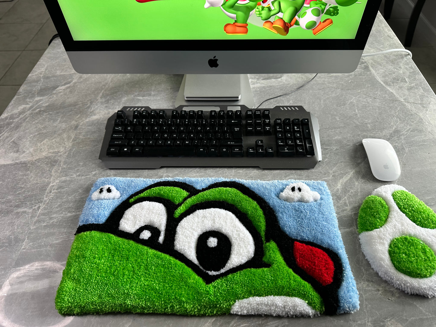Yoshi Keyboard & Mouse Rug